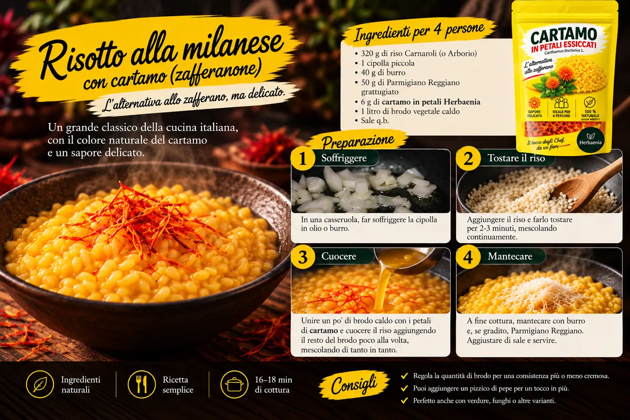 Risotto alla milanese con cartamo